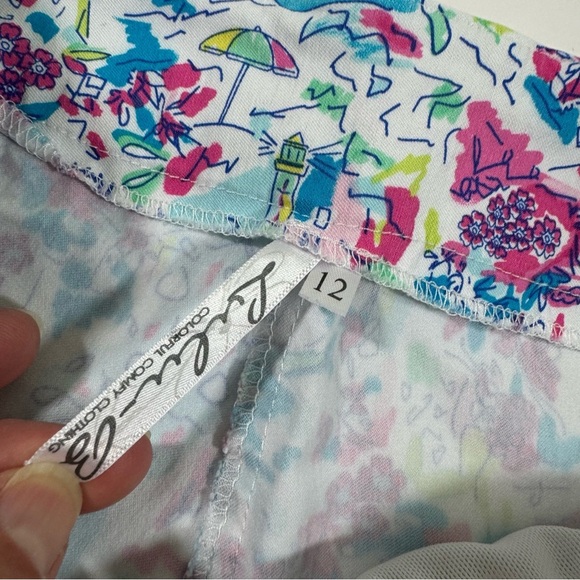 Lulu B Pull On 10” Printed Shorts Size 12 Resort - Picture 4 of 7